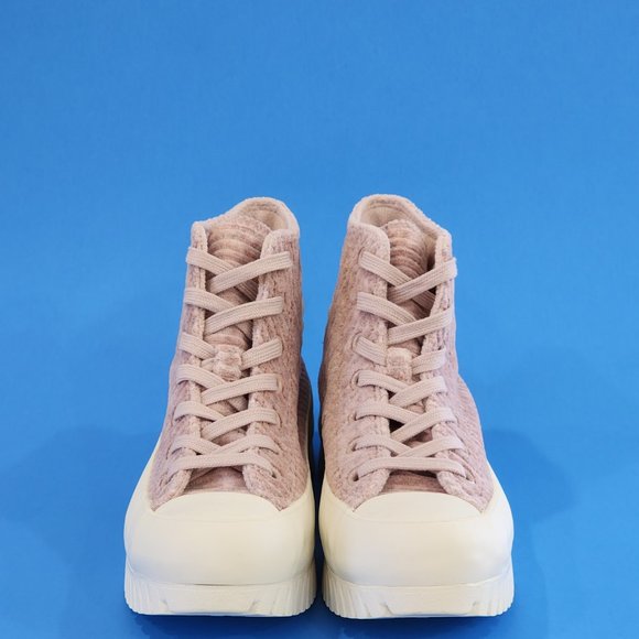 Converse CTAS Lugged 2.0 Hi Velour 'Stone Mauve' Platform Sneakers A03243C NWT - Picture 6 of 6